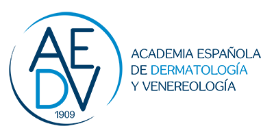 Logo Academia Española de Dermatología y Venereología (AEDV) 1